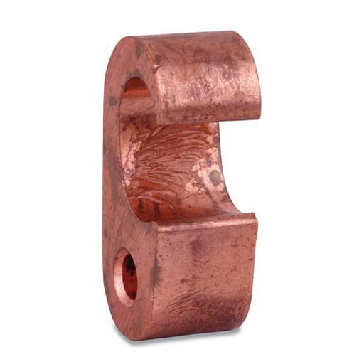 BURNDY CU COMPRESSION GROUND ROD CONNECTOR 250-500 TO 350-500 GRN