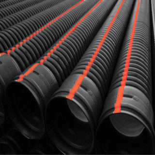 TUBO PAD CORRUGADO 4"" (102mm) C/CAMPANA TRAMO 6M NEGRO
