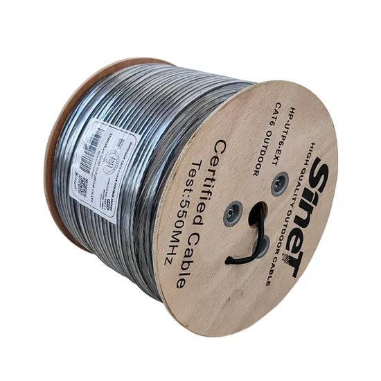 AVP CABLE UTP CAT6E EXTERIOR BLINDADO DOBLE FORRO BOB. 300M