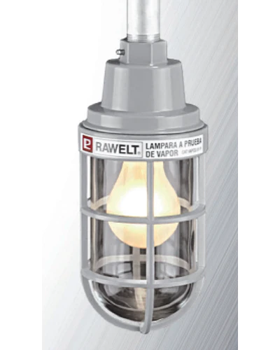 RAWELT LAMPARA A PRUEBA DE VAPOR CON VASO DE POLCA
