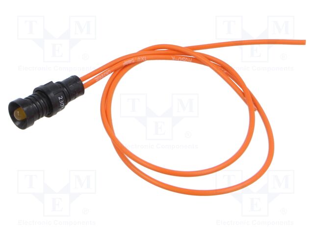 TELEMEC LAMPARA LED VERDE 230VAC C/BASE PLAST