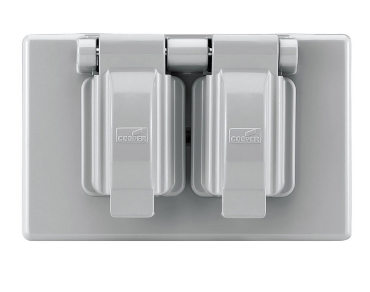 ARROW PLACA DUPLEX C/2 TAPAS INTEMPERIE BLANCA