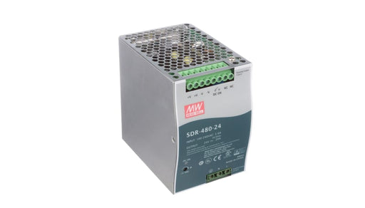 MEANWELL AC-DC DIN-RAIL POWER SUPPLY 20A 480W 24VDC SDR-480-24