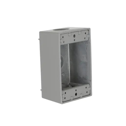 HUBBELL F-BOX CVR RECT DUP FLAP ALU SA3825