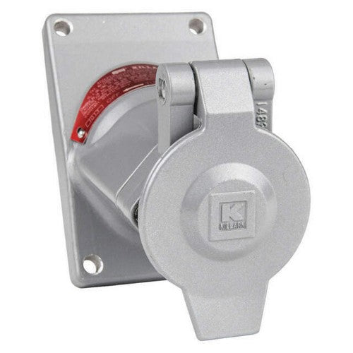 HUBBELL CLAVIJA C1D2 20A 2P 3H 125V AMARILLO