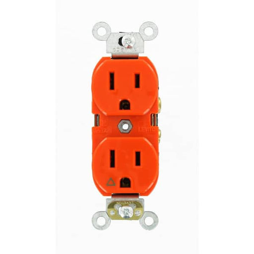 LEVITON CONTACTO DUPLEX TIERRA AISLADA 15A 125VAC ROJO