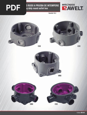 RAWELT CAJA RECTANGULAR 19.0 3/4" CON OREJAS