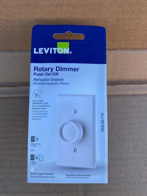 LEVITON CONTROL P/VENTILADOR ROTATIVO 1.5AMP 120C S/PLACA MARFIL