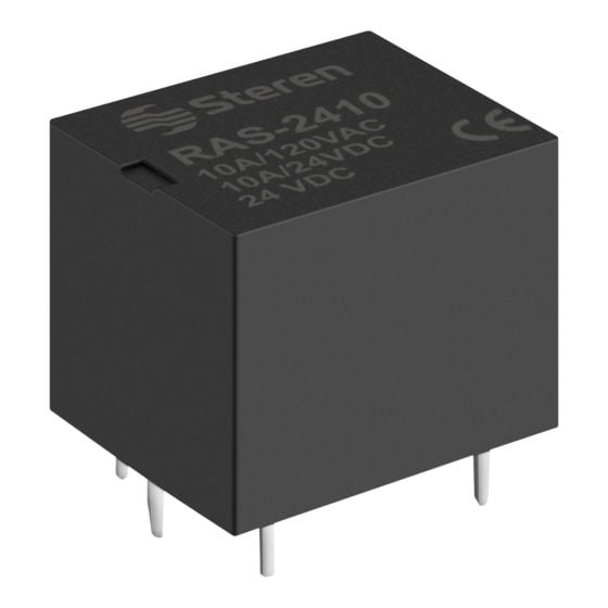 STEREN RELEVADOR COMPACTO 10A 1P/2T BOBINA 12V