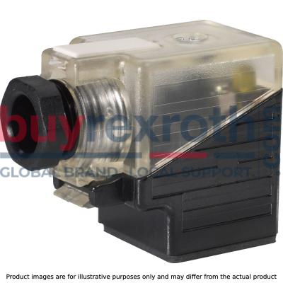 REXROTH/BOSCH PLUG-IN CONNECTOR 3P Z5L M 12-240VAC R901017022