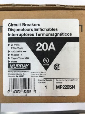 SIEMENS INTERRUPTOR 1P 20A 10K