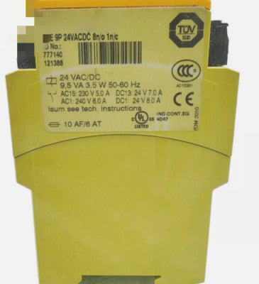 PILZ SAFETY RELAY 24V AC/DC 777140