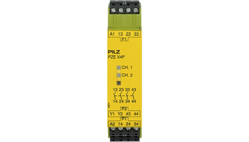 PILZ SAFETY RELAY 24 VDC 4 n/o v