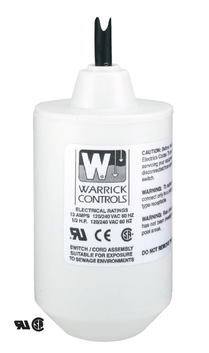 WARRICK CONTROLS SERIES M MECHANICAL TILT FLOAT SWITCH