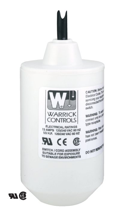 WARRICK CONTROLS SERIES M MECHANICAL TILT FLOAT SWITCH