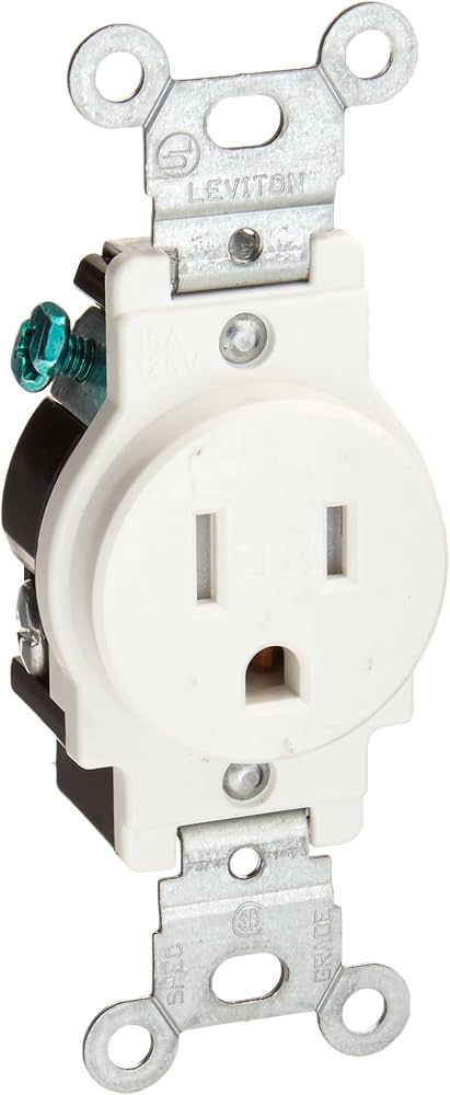 LEVITON CONTACTO DUPLEX 15A 125V NEMA 5-15R 2P 3W BLANCO