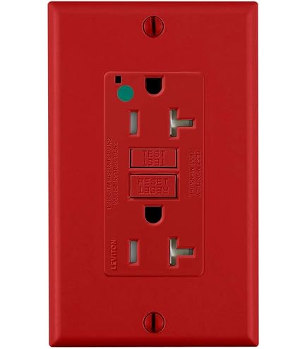 LEVITON CONTACTO DUPLEX 15A 125VAC ROJO GRADO HOSPITAL