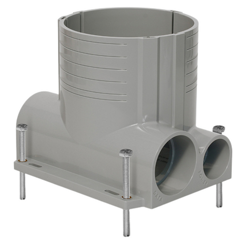 LEVITON CAJA REDONDA PVC P/PISO ALTURA 15.8CM