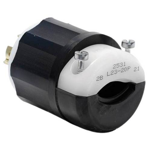 LEVITON CONTACTO CON SEGURO 20A 347/600 V 3PY NEMA L23-20P NEGRO-
