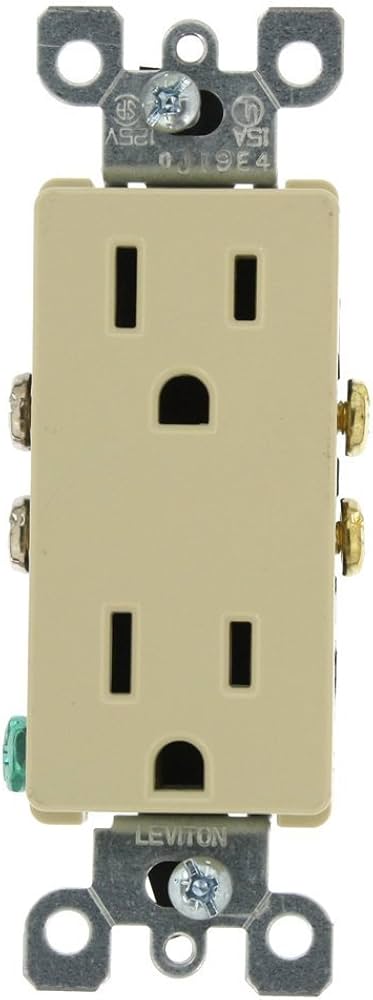 LEVITON PLACA DECORA UNA UNIDAD MARFIL