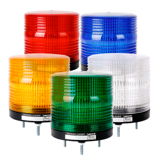 MENICS LUZ ESTROBOSCOPICA AMARILLA 110VAC 115mm