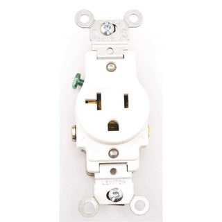 LEVITON RECEPTACULO SENCILLO 2P 3H 20AMP 125V BLANCO