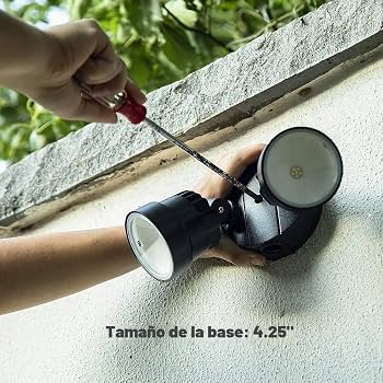 PORTAREFLECTOR INTEMPERIE S/BASE NEGRO