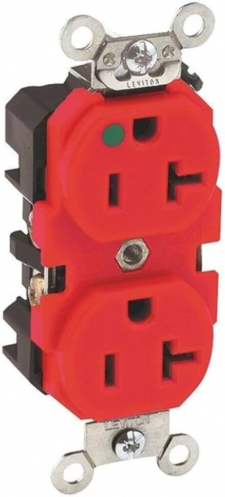 LEVITON PLACA P/2 RECEPTACULOS DPLX NARANJA