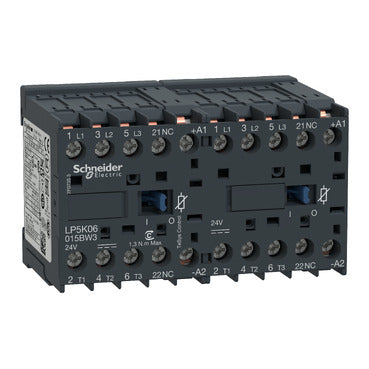 CONTACTOR REVERSIBLE 3P 9A 1Nc 24Vcc