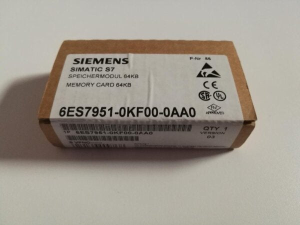 SIEMENS S7 MEMORY CARD FOR S7-300 SHORT DESIGN 64KB EPROM