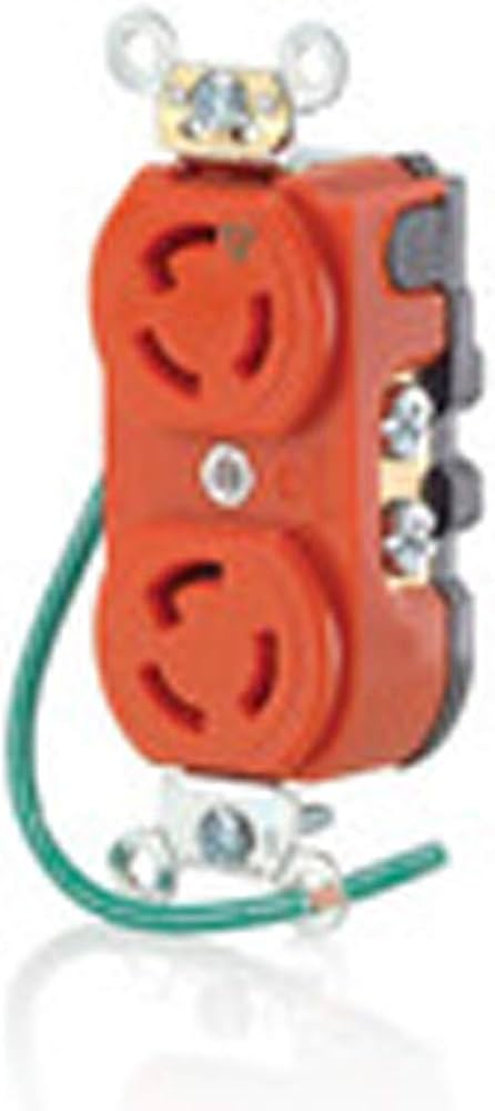 LEVITON RECEPTACULO DPLX 15A 125V 2P3H ROJO