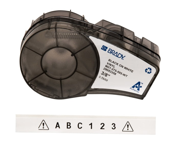 BRADY CINTA P/ETIQUETAD ADHESIVA NEGRO/BLANCO 4.9X19MM