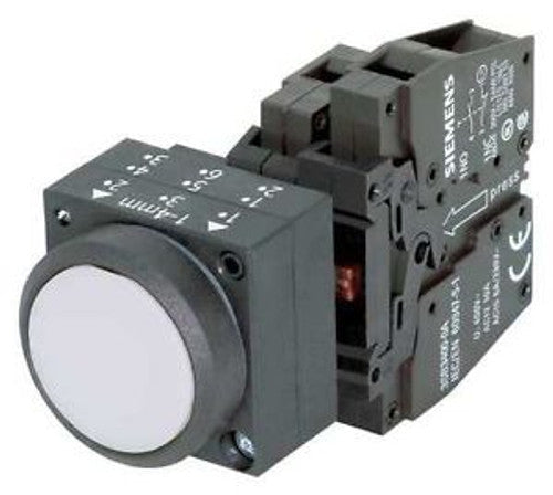 SIEMENS 3SB3 BOTON PARO EMERG. 40mm 1NA+1NC INSC. ALEMAN