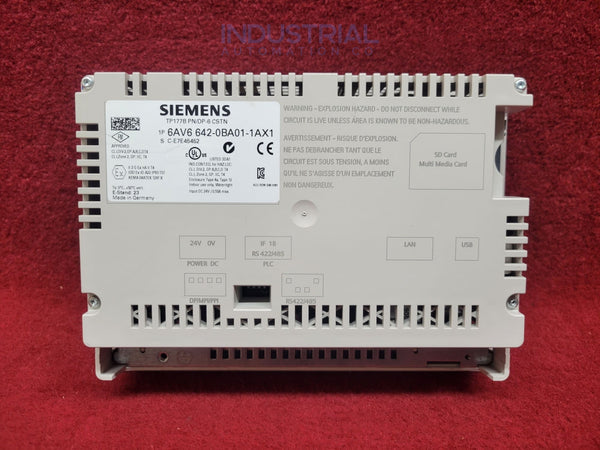 SIEMENS REPUESTO SIMATIC TP 177B 6" PN/DP DISPLAY COLOR ETHERNET