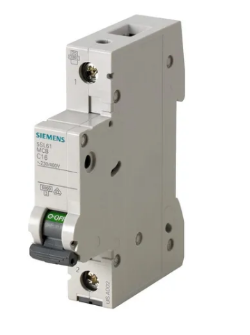 SIEMENS INT TERMOMAG P/RIEL 2P 16A D 10kA 440VAC 60VDC