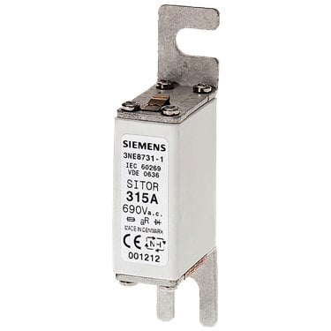 SIEMENS SITOR FUSIBLE NH000 100A aR 690V 3NE8721
