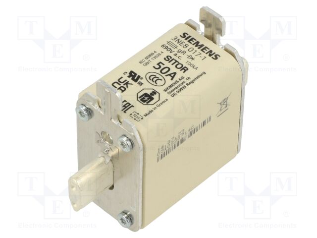 SIEMENS FUSIBLE 22X58MM 50A aR 690V