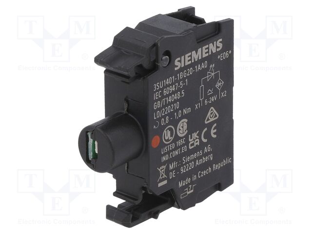 SIEMENS COMPACT SWITCH 30MM WIDE W. CONNECTING CABLE 2M 1NA 1NC