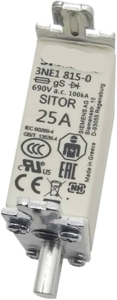 SIEMENS FUSIBLE SITOR SIZE 000 25A 690V
