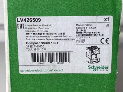 SIEMENS INT AUTOMATICO Icu=70kA 3P In=112-160A 415 VAC