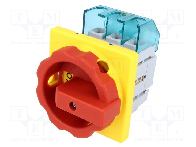 SIEMENS INTERRUPTOR ROTATIVO 3P 25A ROJO/AMARILLO