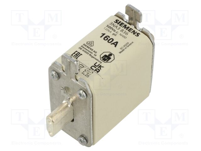 SIEMENS FUSIBLE NH1 80A gG 500VAC 440VDC