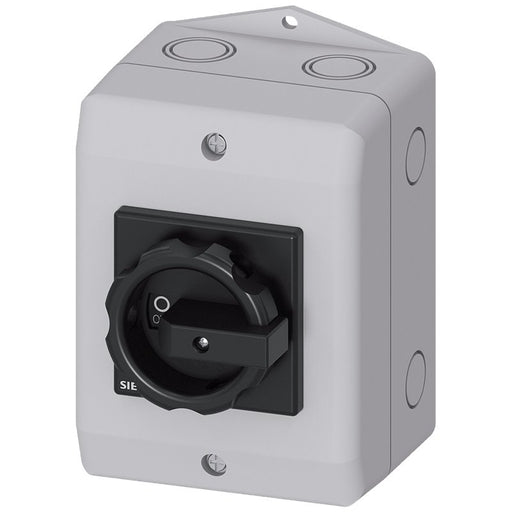 SIEMENS SECCIONADOR 3P 16A ACC AC-23A-400V 7.5KW GIRATORIO NEGRO