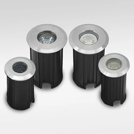 ESTEVEZ SPIRAL LED IP67 6W LED LUZ CALIDA UPLIGHT ACERO INOX