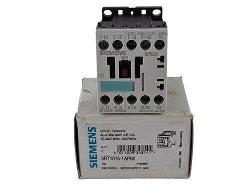 SIEMENS CONTACTOR AUXILIAR 3NA+1NC 220VAC S00