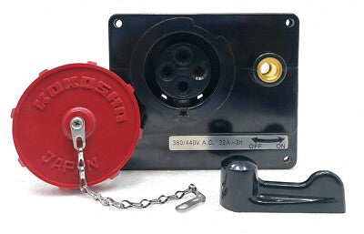 CROUSE HINDS CONTACTO 60AMP 250V 3H 4P