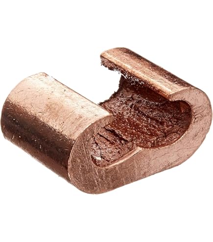 BURNDY TRENZA DE COBRE 12" 2 ORIFICIOS 415A INT 495A EXT