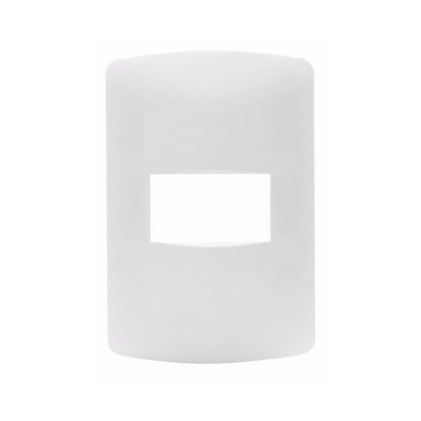 LEVITON PLACA MODULAR PLUS BLANCO 1 MODULO