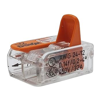 WAGO CLEMA 2 PUNTOS DE CONEXION AL 20-4 AWG GRIS