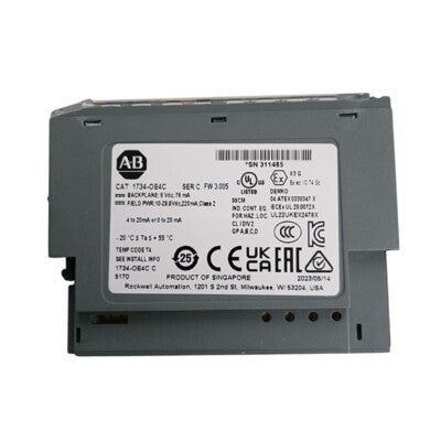 ALLEN-BRADLEY SLC-500 ANALOG I-O MODULE 4 POINT 0-20MA